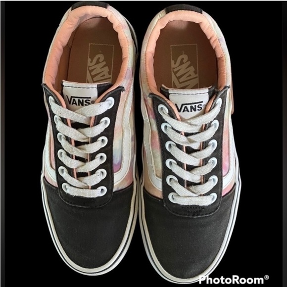 VANS pastel tie-dye in pink/peach. Low top. Women's size 7. Very good preowned! - Picture 4 of 12